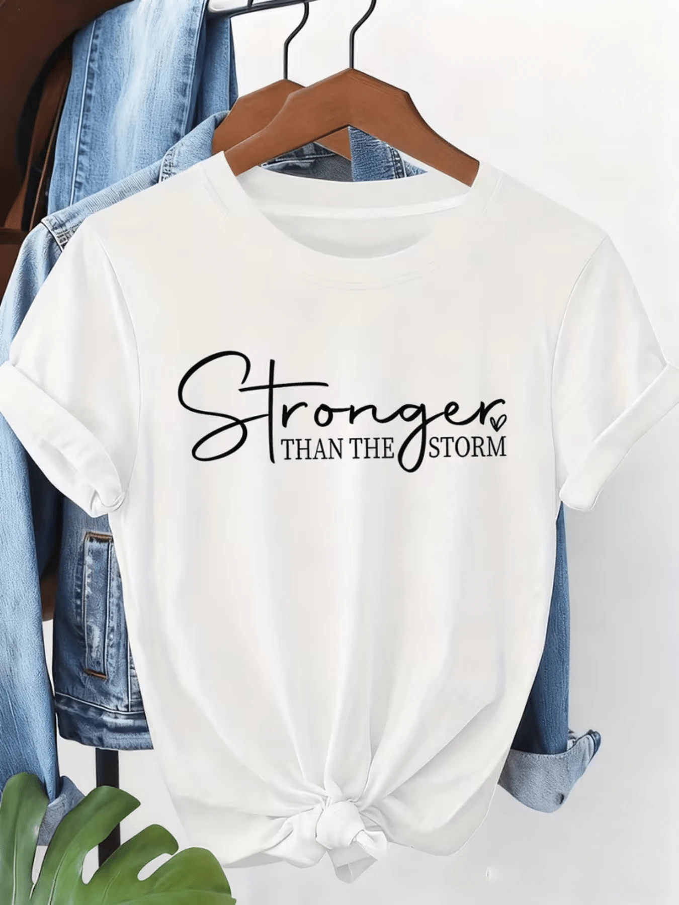 Motivational Phrase Expressing Inner Strength And The Ability To Overcome Any Challenge With Hope And Self-Confidence. Modern, Comfortable Women's T-Shirt, Perfect For Everyday Wear. - White - View 1