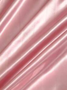 2pcs Pink Pillowcase Set, Soft & Breathable, Wrinkle-Resistant, Gentle On Hair & Skin, Promotes Better Sleep. Envelope Closure, Silky Smooth, Suitable For Gifting And Travel. Fits Standard, Queen, And King Size Beds. - Pink - View 6