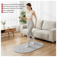 Large Foot Massage Mat With Reflexology Zones, Magnetic Therapy To Relieve Fatigue, Standing Desk Mat For Elderly, Students And Office Workers To Alleviate Foot Pain - D - View 3