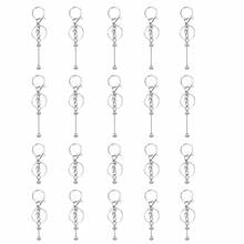 Bộ 20 chi tiết hợp kim rỗng để làm móc khóa đính hạt – Bộ dụng cụ tự làm để tạo mặt dây chuyền, móc khóa và quà tặng trang sức thủ công. - Móc khóa (không có hạt) - Xem 11