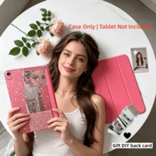 Star Case Compatible With Ipad (A16) 11th Gen/10th Gen 10.9-Inch 2025 New Model Tablet Case, PC Frosted Back Panel, Tri-Fold Stand Design, No Pencil Holder, Supports Auto Sleep/Wake Function, Black (Tablet Accessories Not Included) - Multicolor - View 3