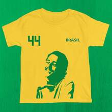 Brazilian Popular Music (MPB) Classics T-Shirt, Fan Style, 100% Cotton, Premium Print - Yellow - Chico Buarque - View 3