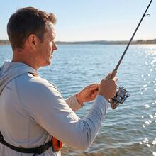 Dual Handle Metal Spinning Reel – 1000/2500/30000 Size, For Lure & Sea Fishing - Silver - View 8