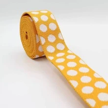 1pc 118.11ft Long, 3.8cm Wide, 1.4mm Thick Polyester Jacquard Ribbon With Polka Dot Jacquard Pattern. Thickened Style, , Suitable For Clothing, Shoes, Bags, Toys And Tents, Etc. - Type a - View 8
