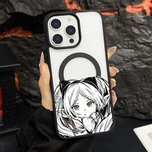 マグネット式黄ばみ防止 | 高級感あふれる2in1アクリルマグネット式スマホケース！スタイリッシュで手触りも良く、実用的な保護機能とマグネット式・耐衝撃設計を融合させた、高級感あふれるケースです。 アニメキャラクターツインテール猫耳妖精の耳箸でつまむ瞳ケース  11 すまほ ケース 家族、恋人、友人、そして子供たちへのプレゼントに最適です。  16 Pro/ 13 pro/16e/14 Plus/12 Pro/12/15 Plus/17 Pro Max/11 Pro Max/16 Pro Max/14 Pro/12 Pro Max/17/16/11 Pro/15 Pro/Apple  Air/13 Pro Max/17 Pro/16 Plus/15/17e/13/14 Pro Max/15 Pro Max/14 - ブラック - チェックする 25