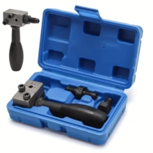 1set Brake Line Flaring Tool Set, 3/16" SAE Double Flare, Uncharged Manual Operation, Compatible With Various Models, Car Repair Flaring Tools Kit With Case, Heavy-Duty Design For Reliable Performance, Flared Kits, Car Enthusiasts - A - View 4