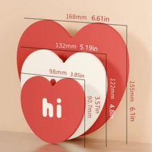 Love Cup Coaster – Kitchen Table Mat, Soft And Durable, Thick Anti-Oil Anti-Heat, Silicone Material, Non-Slip Multi-Purpose Heat-Insulating Pad - Multicolor - View 3