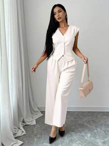 Nes Sport Women Two-Piece Outfits - 白色 - 查看 5