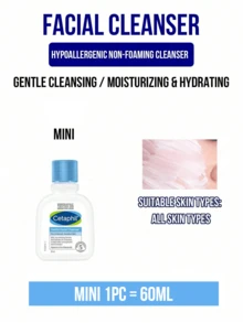 Cetaphil Sữa rửa mặt dịu nhẹ 118ml/60ml, kích thước du lịch, phù hợp cho da nhạy cảm, đã được kiểm nghiệm da liễu, công thức dịu nhẹ không gây kích ứng, làm sạch và cấp ẩm, giúp làm mềm và dưỡng ẩm cho da. - Sữa rửa mặt dịu nhẹ Cetaphil - Xem 13