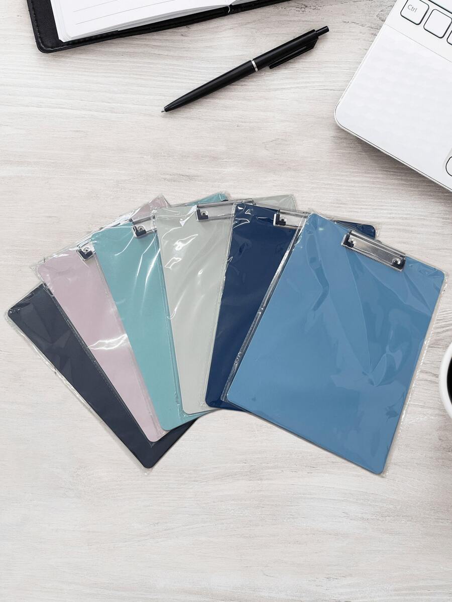 1pc A4 Durable PP Clipboard With Pen Holder - Essential Document Organizer For Nurses, Teachers, Office & School | Available In 6 Colors ,A4 Clipboard With Rubberised Metal Clamp With Hook, Clipboard, Writing Pad For Students,Order Menu Clip
