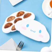 1 pieza Molde de imagen de perro con diseño de orejas de conejo rosa y siete compartimentos de cavidad de molde 3D de Sanrio Merlot Cinnamon Roll Pudding, adecuado para hacer materiales de bebida creativos y agregar efectos visuales interesantes a las bebidas frías de verano - Multicolor - Ver 11