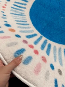 1 buah Karpet Bundar Gaya Bohemian yang Menyegarkan, Membawa Sinar Matahari dan Relaksasi, Seketika Mencerahkan dan Melembutkan Ruang Tamu, Karpet Dekoratif, Dekorasi Kamar Tidur, Karpet Kecil, Karpet, Dekorasi Rumah, Karpet Ruang Tamu, Karpet Ruang Tamu Kecil, Karpet Kamar Tidur, Dekorasi Rumah Ruang Tamu, Karpet Luar Ruangan, Karpet yang Dapat Dicuci - MultiWarna - View 12