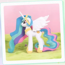 Hasbro 露娜公主塞拉斯蒂娅毛绒玩具可爱带翅膀的独角兽填充动物柔软小马娃娃可爱生日礼物送给女孩 - 彩色 - 查看 5