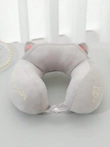 Creative Cartoon Camel Hump U-Shaped Neck Pillow, Super Soft PP Cotton Student Nap Pillow For Office - Navy Blue - View 10