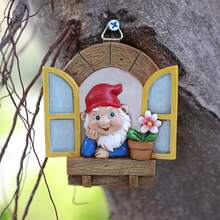 1pc Hanging Window Climbing, Reading Fairy Statue Decor, For Home Balcony Garden Yard Sculpture Hanging Ornament, Micro Landscape Decoration, Room Decor, Home Decor, House Decoration, Perfect Holiday Gift - Elves - View 8