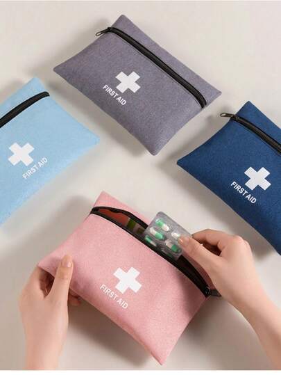 1/4 chiếc túi đựng dụng cụ y tế mới, bộ sơ cứu du lịch di động, túi y tế khẩn cấp ngoài trời, túi đựng thuốc phòng chống dịch bệnh.