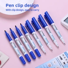 2/3/6pcs Double-Headed Frozen Marker Pens, Low-Temperature Storage Bag Marker, Black And Red Permanent Frozen Pens, Can Be Used For Cold Storage,Ice Bags, Food Bags, Glass, Refrigerators, Laboratory Marker Pens - Multicolor - View 7