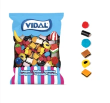 VIDAL Licorice AllSorts Regaliz bolsa de 1 Kg Mix de regaliz originalmente sabor a limón,mora,fresa,naranja,chocolate SABOR GARANTIZADO - VIDAL Regaliz Todo Tipo Regaliz 1KG - Ver 3