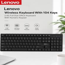 Lenovo 联想K280 104键无线键盘，2.4G USB办公键盘，带数字小键盘，静音舒适打字体验 - 查看 6