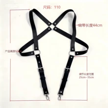 1 chiếc Dây đeo quần bằng da PU màu đen có thể điều chỉnh dành cho nam, phù hợp để kết hợp với áo sơ mi và áo phông, dùng cho trang phục Halloween khi đi chơi, tiệc cưới và làm quà tặng, phụ kiện Halloween, trang phục Halloween, phụ kiện thu đông, trang phục Halloween, phù hợp cho thanh thiếu niên, nam giới, thường ngày, ngoài trời, thể thao, kỳ nghỉ, quà tặng tốt nghiệp, sinh nhật, trang phục hàng ngày - màu đen - Xem 6