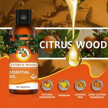1 Bottle 100ml Citrus Wood Essential Oil, Warm Fragrance Oil, Valentine's Day Gift, Can Be Used For Candle Making, Diffuser, Humidifier And Soap, Gift For Her - Citrus Wood Essential Oil - View 2