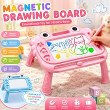 Magnetic Drawing Board For With Stand, Educational  Writing Board - Pink - View 1
