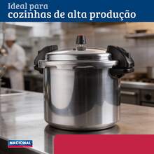 ALUMINIO NACIONAL Panela Pressão Fechamento Externo Profissional 20L Nacional - Cinza - Visão 7