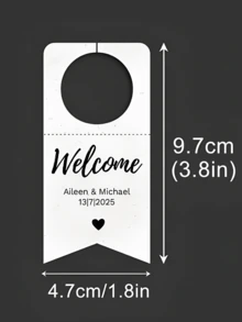 10pcs/30pcs/50pcs Custom Water BOTTLE TAGS For Wedding Reception (Small Size) Personalized With Names And Event Date Tag . Will Fit Most Small Cap Bottles Water Bottle Labels Suitable For Weddings, Parties, Birthdays, Baptisms, And Other Events - Multicolor - View 9