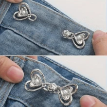 2Pairs Pants Tightener For Waist Women Jean Tightening Clips Jean Pins To Make Waist Smaller Adjust Waist Clips Pant Pins - Multicolor - View 11