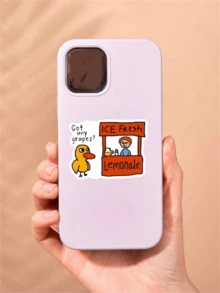 1pc Interesting PVC Material Sticker - Cute Begging Duck Pattern, Suitable For Laptop, Water Bottle, Truck, Phone, Motorcycle, Etc. - Multiple Styles - View 5