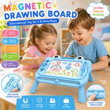 Magnetic Drawing Board For With Stand, Educational  Writing Board - Pink - View 2