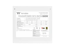 Thermaltake Toughpower GF3 850W; ATX 3.1; Native PCIe 5.1 12V-2x6; Full Modular; Flat Cables; Color Matched Connectors; Japanese Main Capacitors; Colored Custom 135mm Fan; 80 Plus Gold Certified; Snow; PS-TPD-0850FNFAGU-S - US B Type Plug(110-127V) - View 5