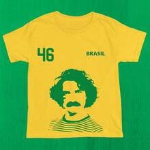 Brazilian Popular Music (MPB) Classics T-Shirt, Fan Style, 100% Cotton, Premium Print - 黃色 - 貝爾基奧爾 - 查看 3
