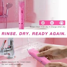 2025 Womens Shaver Dual-Head Bikini Trimmer For Women 2-In-1 Women's Body Shaver USB Charge Waterproof Painless Electric Razors For Silk Skin,IPX7,Valentine's Day Gift (Pink/Purple/Black/Blue/White) - 玫紅色 - 查看 8