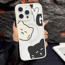 マグネット式黄ばみ防止 | 高級感あふれる2in1アクリルマグネット式スマホケース！スタイリッシュで手触りも良く、実用的な保護機能とマグネット式・耐衝撃設計を融合させた、高級感あふれるケースです。 猫マイケース  11  17e 手机壳  17e 手机壳 家族、恋人、友人、そして子供たちへのプレゼントに最適です。  11 Pro Max/12 Pro/12 Pro Max/15/16 Pro/17/14 Pro/Apple  Air/14 Plus/12/15 Pro/16e/13 Pro Max/17e/15 Pro Max/16/ 13 pro/16 Plus/15 Plus/17 Pro Max/16 Pro Max/11 Pro/14 Pro Max/14/13/17 Pro - ホワイト - チェックする 19