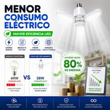 DOSYU Lámpara LED Tipo Abanico Ajustable 90° E27 de Alta Potencia Luz Blanca Brillante - Blanco - Ver 6