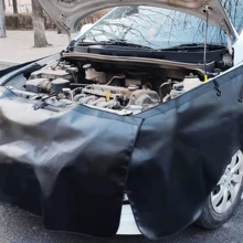 Magnetic Fender Cover For Car Repair, Microfiber PU Leather Car Fender Protector, Suitable For Car Maintenance And Repair - Protective Pad - View 2