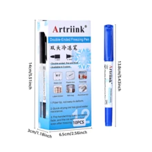 2/3/6pcs Double-Headed Frozen Marker Pens, Low-Temperature Storage Bag Marker, Black And Red Permanent Frozen Pens, Can Be Used For Cold Storage,Ice Bags, Food Bags, Glass, Refrigerators, Laboratory Marker Pens - Multicolor - View 2