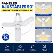 DOSYU Lámpara LED Tipo Abanico Ajustable 90° E27 de Alta Potencia Luz Blanca Brillante - Blanco - Ver 3