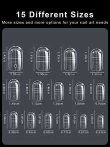 150Pcs Clear Dual Toenail Forms, 15 Sizes Polygel Toenail Extension Molds With Scale, Quick Extension Tips For Acrylic/Builder Gel, Salon & Home DIY Pedicure Nail Art - Clear - View 5