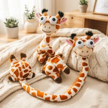 Đồ chơi nhồi bông hình thú cổ dài độc đáo và thú vị, hươu cao cổ, ngựa vằn, gấu trúc và đà điểu siêu mềm mại, đồ chơi nhồi bông dễ thương phù hợp cho trẻ em, trang trí nhà cửa, quà tặng sinh nhật. - Nhiều màu - Xem 16