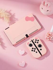 Switch Game Console Accessories, Cute Bow Pattern, Compatible With Switch NS/Switch OLED/Switch Lite Protective Case & Storage Bag, Best Gift Compatible With Switch Players, Romantic Gift For Valentine's Day - Multicolor - View 2