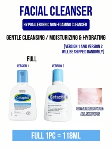 Cetaphil Sữa rửa mặt dịu nhẹ 118ml/60ml, kích thước du lịch, phù hợp cho da nhạy cảm, đã được kiểm nghiệm da liễu, công thức dịu nhẹ không gây kích ứng, làm sạch và cấp ẩm, giúp làm mềm và dưỡng ẩm cho da. - Sữa rửa mặt dịu nhẹ Cetaphil - Xem 12