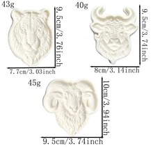 Elegant Bow Tie Chocolate Silicone Mold, Tiger, Sheep, Highland Cow Cake Decorating Fondant Mold, Reusable Kitchen Baking Tool For Cookies, Dough, Tabletop Decor, Polymer Clay - View 11