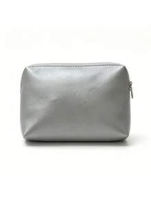 Silver Women's Crossbody Bag Set With Mini Pouch, Fashionable Metallic Texture Shoulder Handbag, 2026 Small Square Women's Bag, Minimalist PU Leather Wallet, Fashionable Chain Strap Messenger Bag For Daily Outings, Shopping, Parties, Lightweight Luxury Designer-Inspired Tote Clutch, Elegant Y2K Street Style For Office, Dates, Vacation, Dinner, Gift Bag - Multicolor - View 9