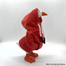 1pc 7" Desktop Goose Set, New Year Gift, Funny Porch Goose, Mini Desktop Goose Hoodie, Magnetic Goose Statue Keychain, Mini Porch Goose Clothing Rack, Home Decor, Valentine's Day Gift - Multicolor - View 19