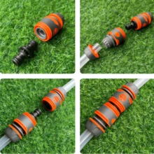 Quick Hose Extension Connector, Garden Hose Repair Kit – For Connecting 13mm (1/2 Inch) Hoses, Fast And Convenient Connection - A - View 4