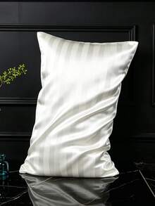 2pcs Silky Satin Pillowcase Set, Soft & Breathable, Anti-Wrinkle, Gentle On Hair & Skin, Improve Sleep Quality. Pillowcases Only, No Filling, Luxurious Satin, Super Soft & Breathable, Machine Washable. Ideal Gift For Family And Travel. Envelope Closure, Cool & Comfortable, Deluxe Bedding Pillowcases, Super Soft Hotel-Style Pillowcases, Fit Standard Full, Queen And King Size Beds - White - View 3