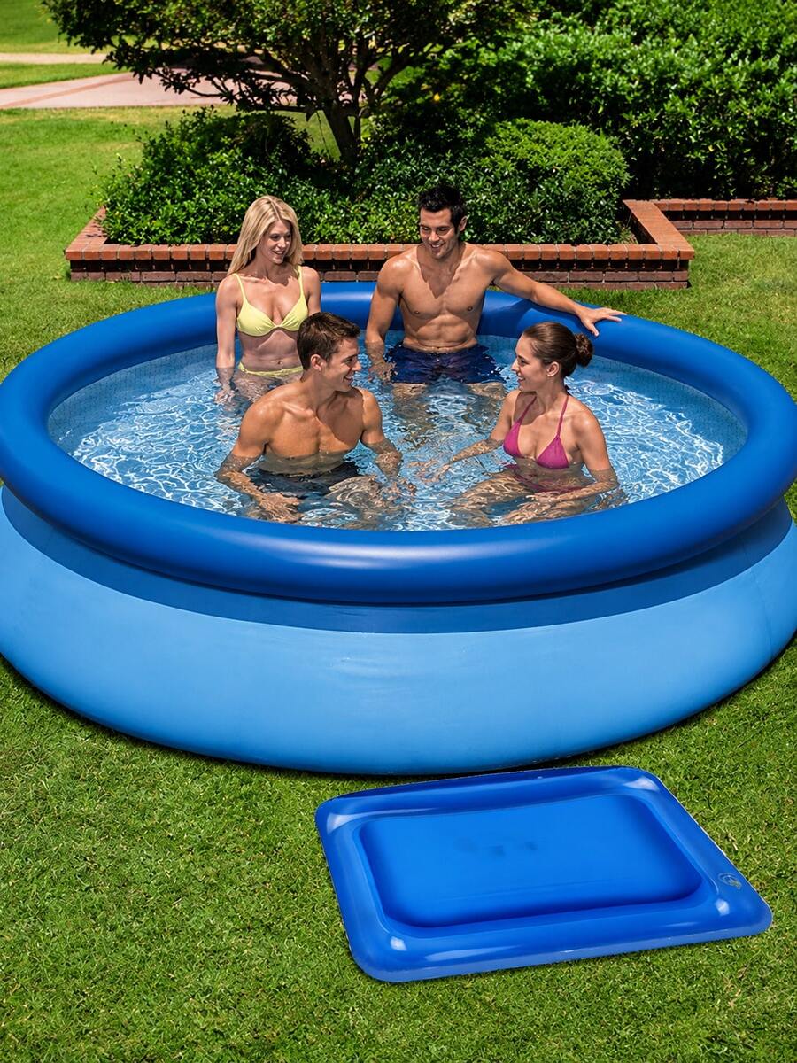 1Pc Portable Inflatable Foot Basin For Yard Foot Soaking Summer Beach Inflatable Foot Wash Basin Collapsible Pool Foot Bath - Multicolor - View 1