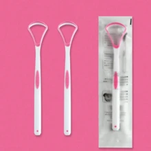 Dụng cụ cạo lưỡi màu hồng 1/2 inch, dụng cụ làm sạch lưỡi bằng silicon, dụng cụ cạo lưỡi màu xanh dương, dùng để loại bỏ mảng bám trên lưỡi và hơi thở hôi, dụng cụ làm sạch lưỡi dễ sử dụng, làm sạch và làm thơm hơi thở, chăm sóc răng miệng, giảm hôi miệng, dụng cụ làm sạch lưỡi dành cho người lớn, dụng cụ vệ sinh lưỡi. - Nhiều màu - Xem 6